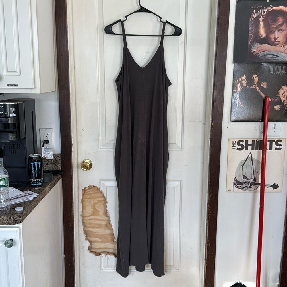 Soft grey maxi dress